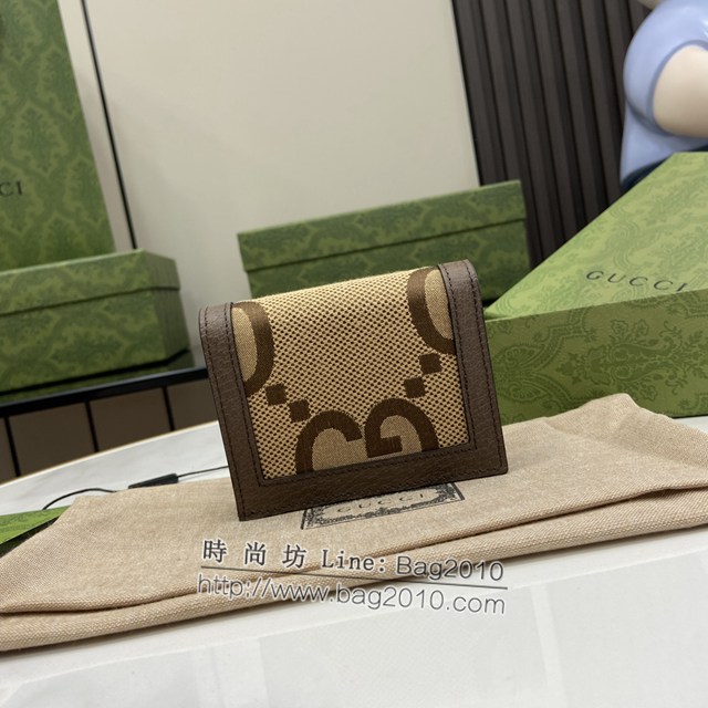 Gucci專櫃古馳最新款GG竹節卡包零錢包 jh2236型號：658244